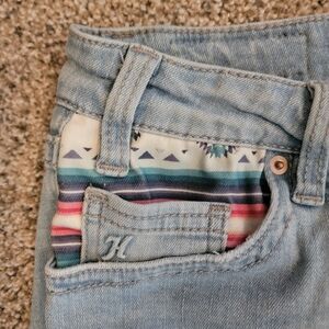 Almost brand new hooey & rock &roll denim womens jeans worn once 28x34